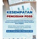 Penyelesaian Pengisian PDSS untuk Memberikan Kesempatan Siswa Mendaftar SNBP